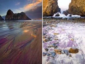 pfeiffer purple sand beach,Geological Marvel